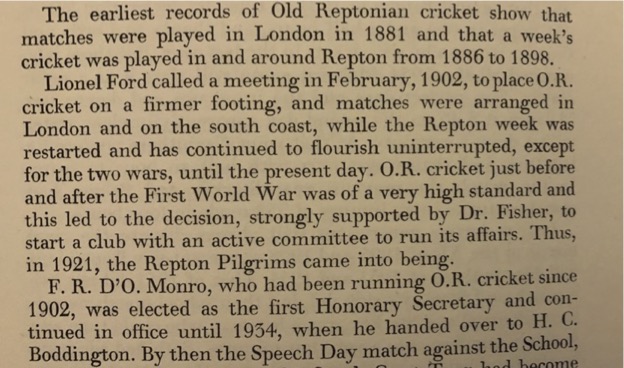 Extract from Bernard Thomas book