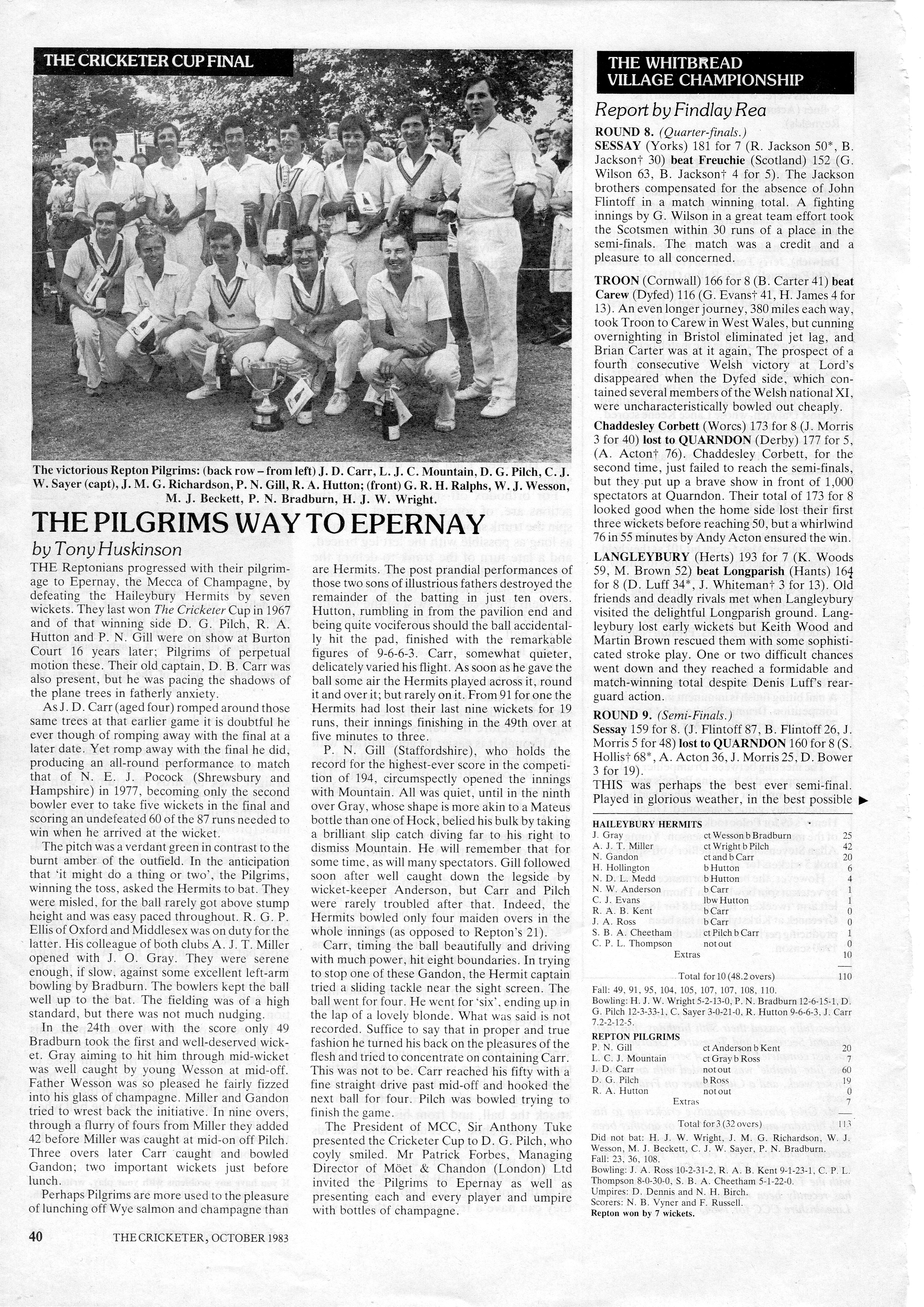 1983 Cricketer Final